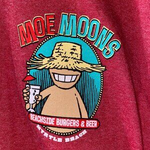 MYRTLE BEACH T-SHIRT NEW MEDIUM MOE MOONS BURGERS